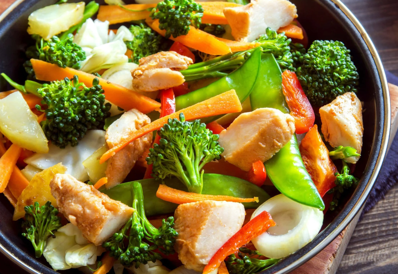Puten‑Gemüse‑Wok