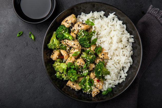 Hähnchen‑Reis‑Bowl (Pick-Pott)